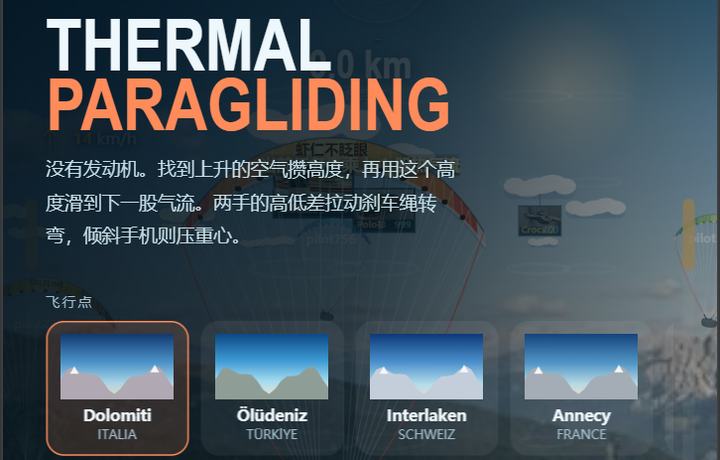 Thermal Paragliding