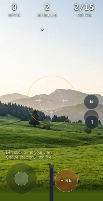 Clay Shooting - A clay in the air: centre it in the sight