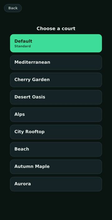 Tennis - Nine courts to choose from